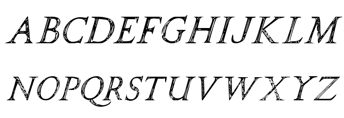 SPQR Italic Font LOWERCASE