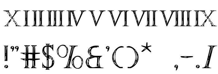 SPQR Font OTHER CHARS