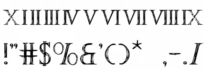 SPQR フォント その他の文字