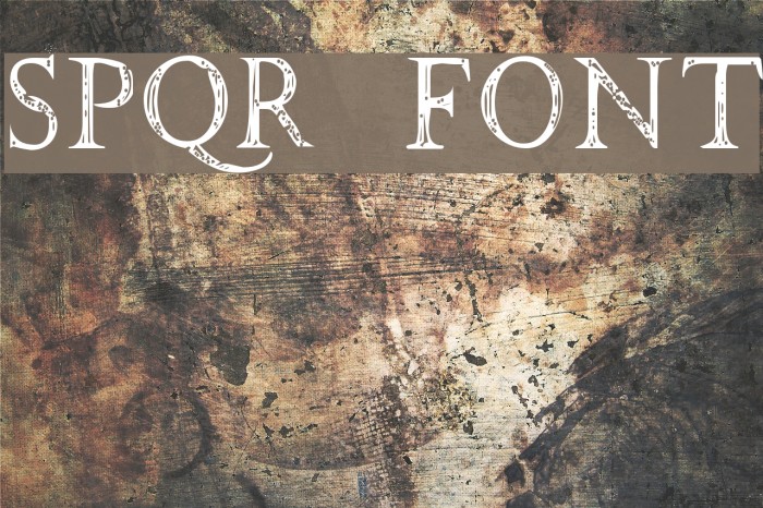 SPQR Font examples
