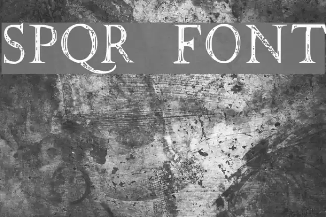 SPQR フォント examples