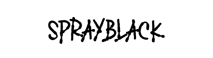 SPRAY BLACK  Frei Schriftart Herunterladen