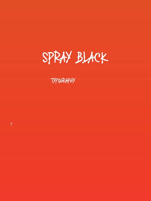 SPRAY BLACK Poster
