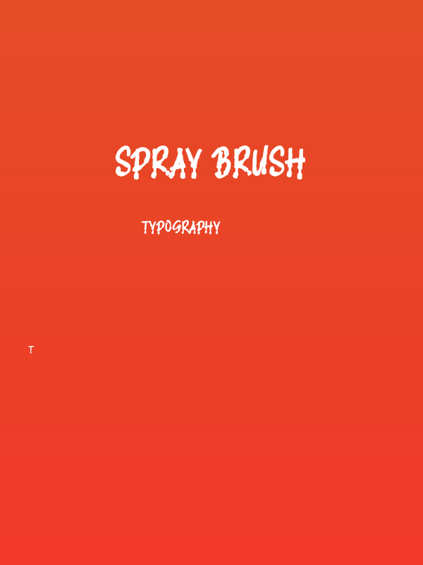 SPRAY BRUSH Poster
