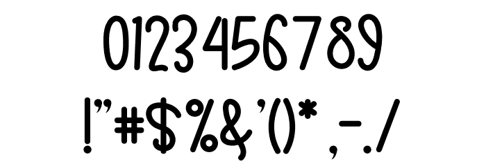 SPRING LIST Font OTHER CHARS