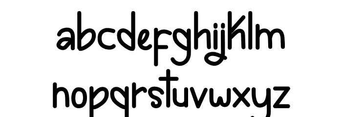 SPRING LIST Font LOWERCASE