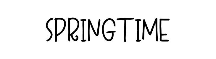SPRINGTIME  Fuentes Gratis Descargar