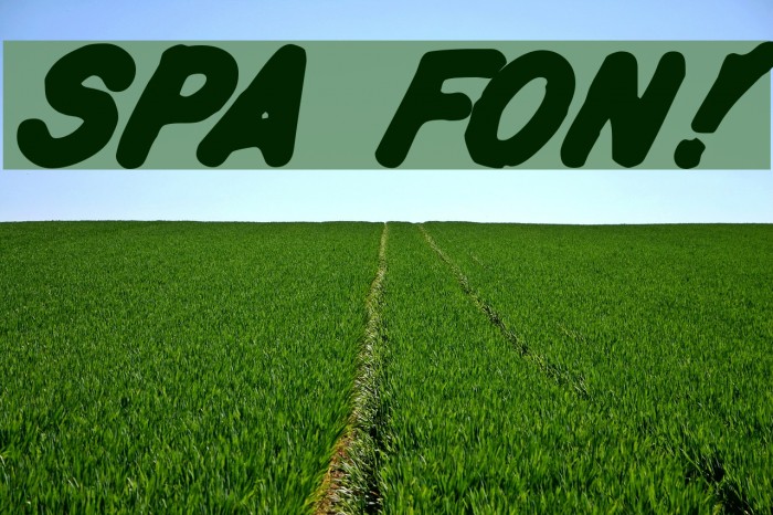 Spa Fon! Font examples