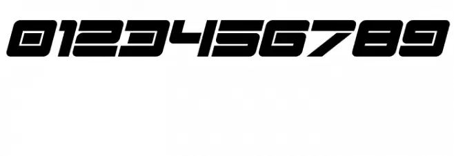 Spac3-Techv17-Italic Font OTHER CHARS