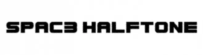 Spac3 halftone  Descarca Fonturi Gratis