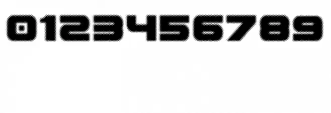 Spac3 halftone Font OTHER CHARS