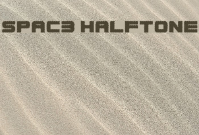 Spac3 halftone Font examples