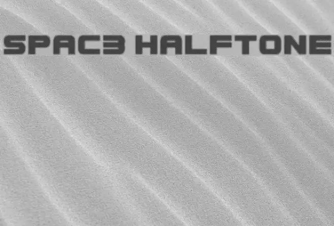 Spac3 halftone フォント examples