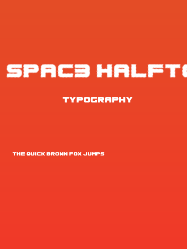 Spac3 halftone Poster