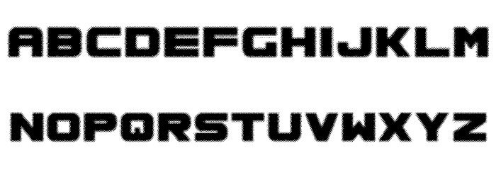 Spac3 halftone Font LOWERCASE