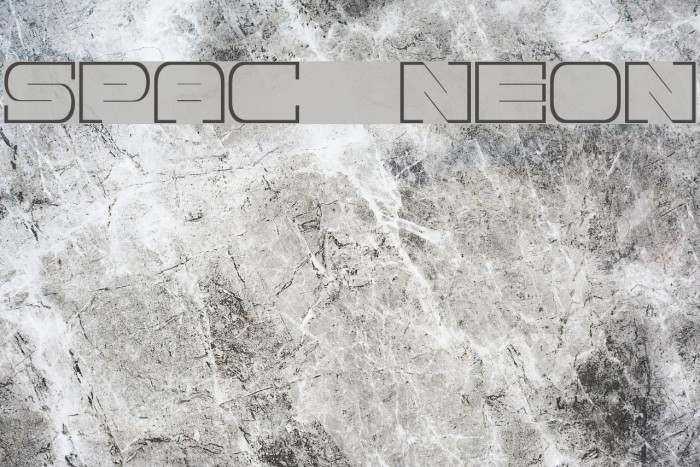 Spac3 neon Font examples