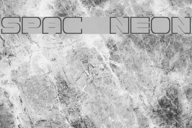 Spac3 neon Font examples