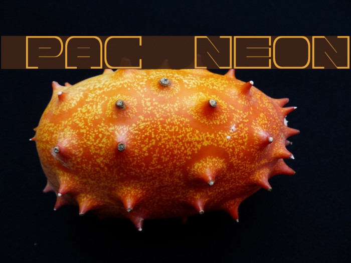 Spac3 neon フォント examples