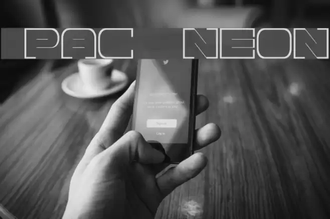 Spac3 neon フォント examples