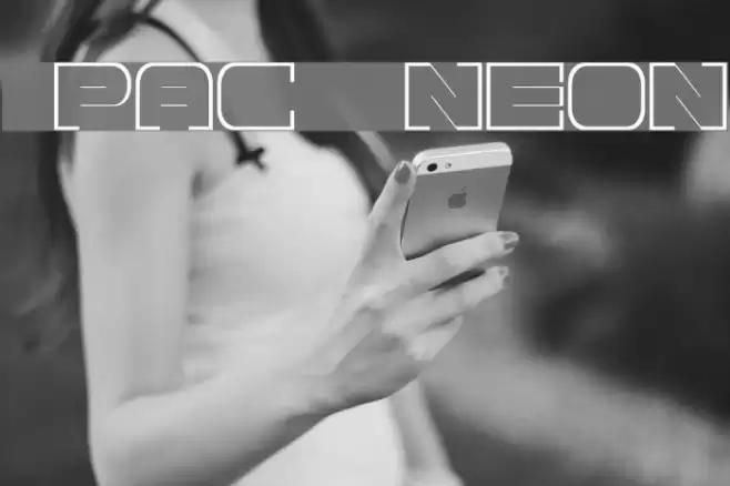 Spac3 neon フォント examples