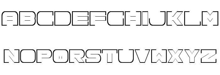Spac3 neon フォント 小文字