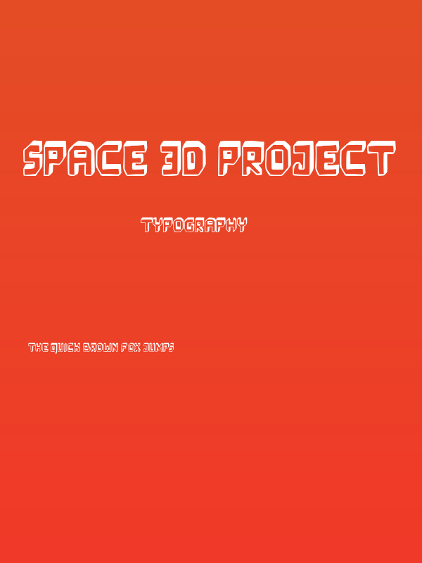 Space 3D Project Poster