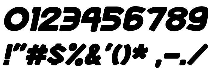 Space Adventure Italic Font OTHER CHARS