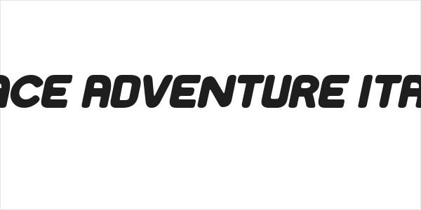 Space Adventure Italic Logo