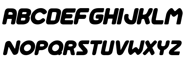 Space Adventure Italic Font LOWERCASE