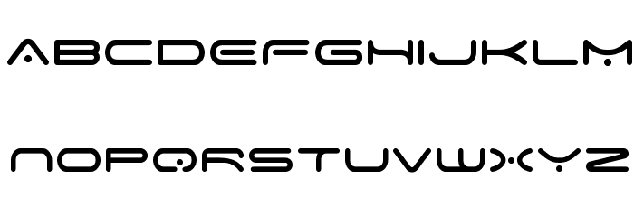 Space Age Font UPPERCASE