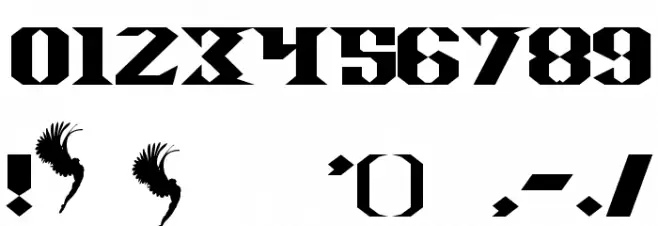 Space Angel Font OTHER CHARS