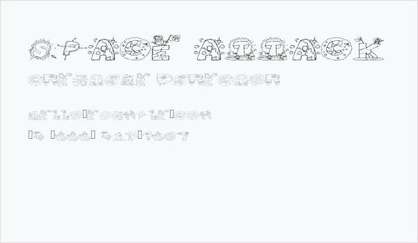 Space Attack Business Card