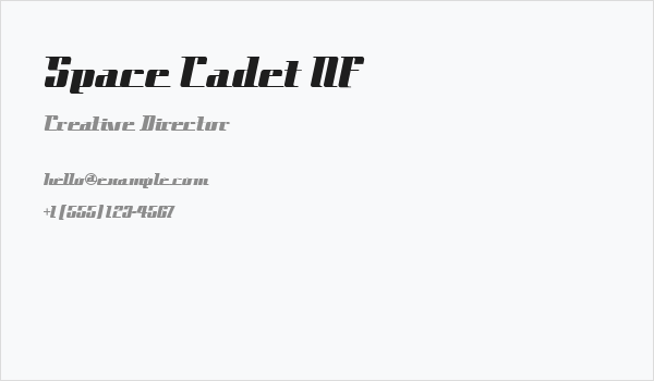 Space Cadet NF Business Card
