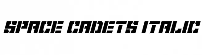 Space Cadets Italic  免费字体下载