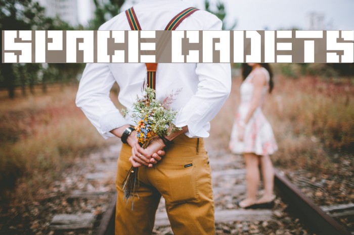 Space Cadets Fonte examples