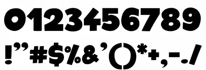 Space Comics Font OTHER CHARS