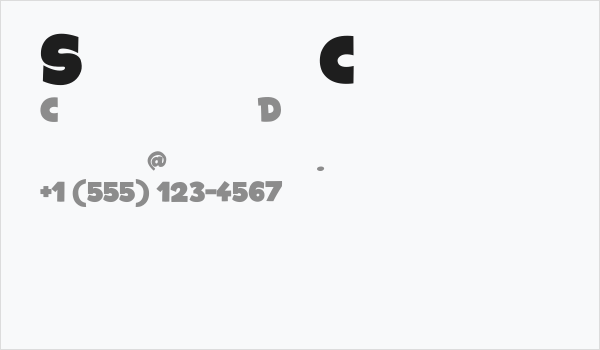 Space Comics Business Card