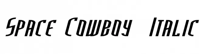Space Cowboy  Italic  Frei Schriftart Herunterladen