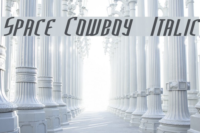 Space Cowboy Italic Font examples