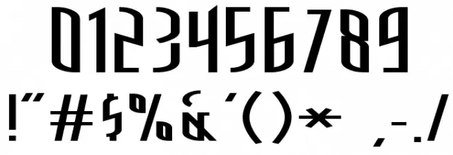 Space Cowboy Font OTHER CHARS