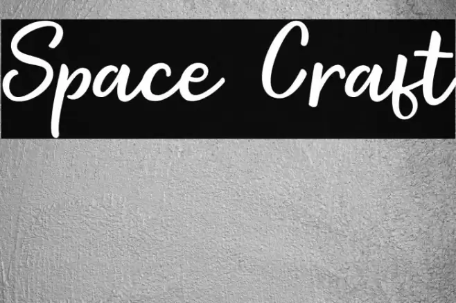 Space Craft Font examples