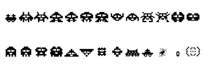 Space Crazy Zone Font LOWERCASE