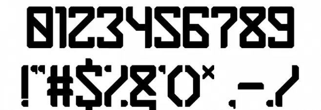 Space Crow Font OTHER CHARS