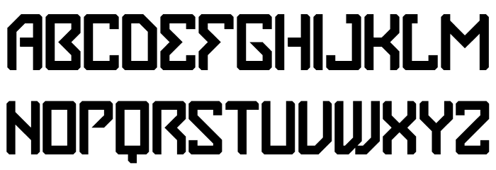 Space Crow Schriftart Groß