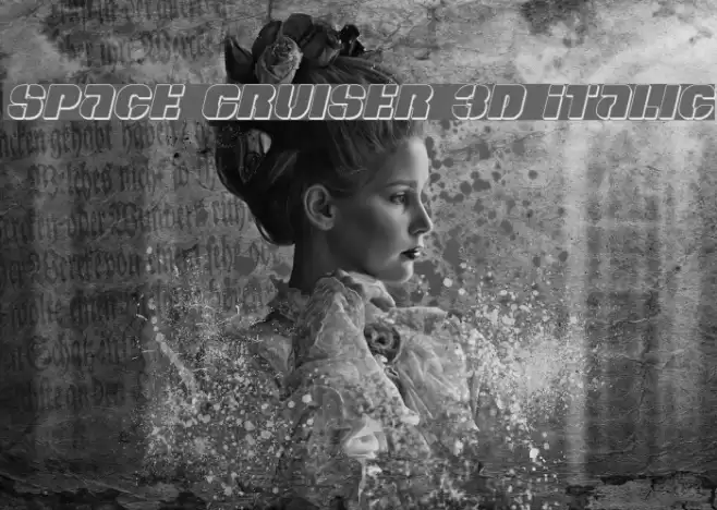 Space Cruiser 3D Italic Font examples