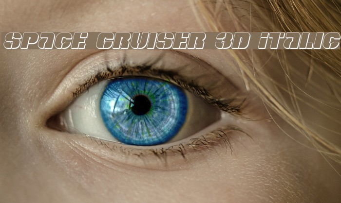 Space Cruiser 3D Italic Font examples