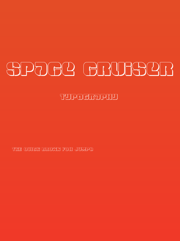 Space Cruiser 3D Poster