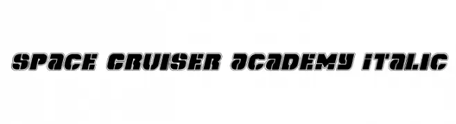 Space Cruiser Academy Italic  नि: शुल्क फ़ॉन्ट्स डाउनलोड