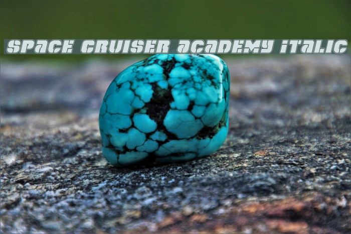 Space Cruiser Academy Italic Font examples