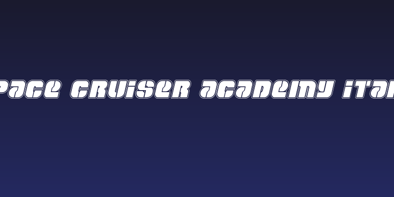 Space Cruiser Academy Italic Social Header